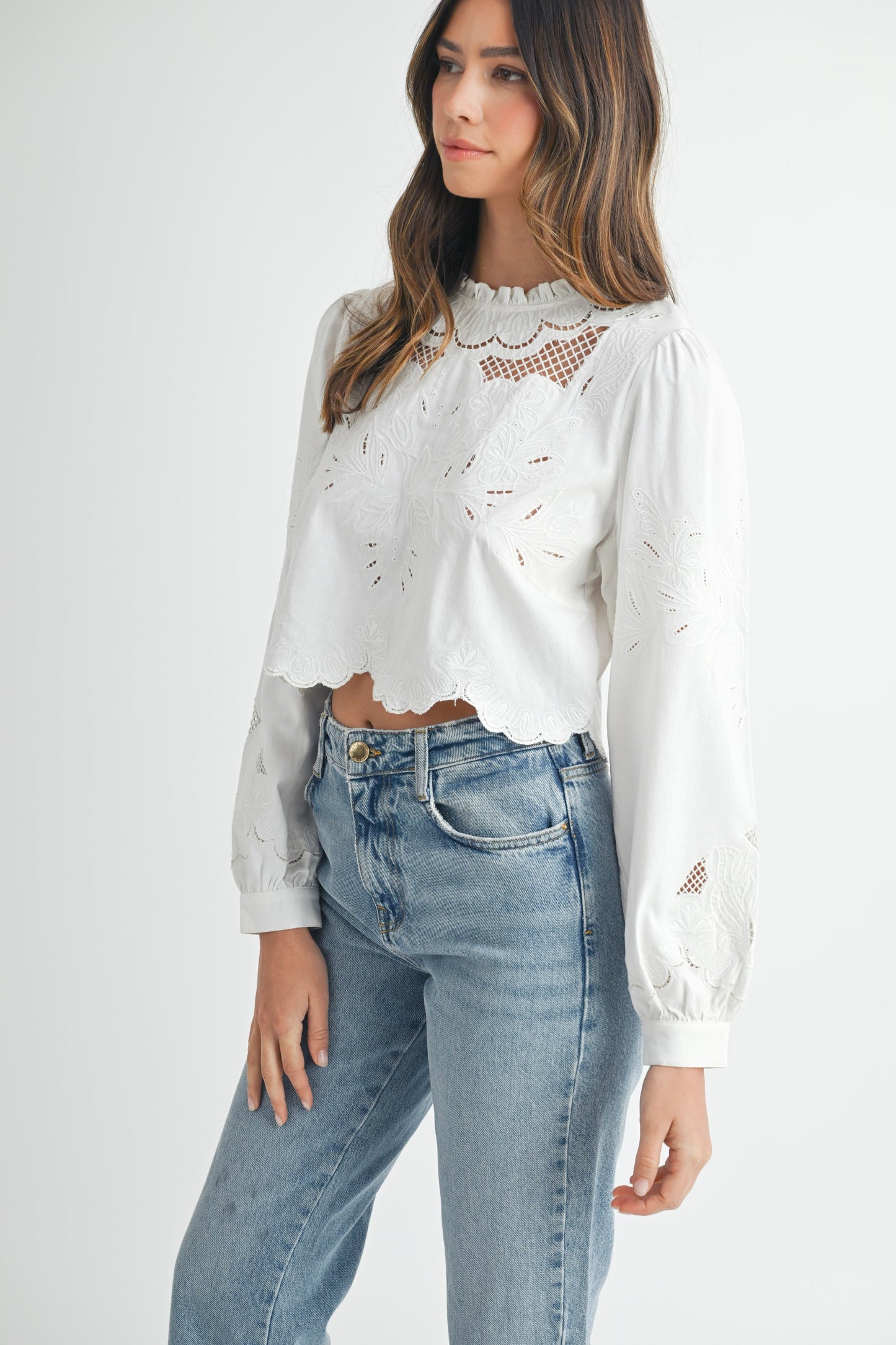 Krista Embroidered Top