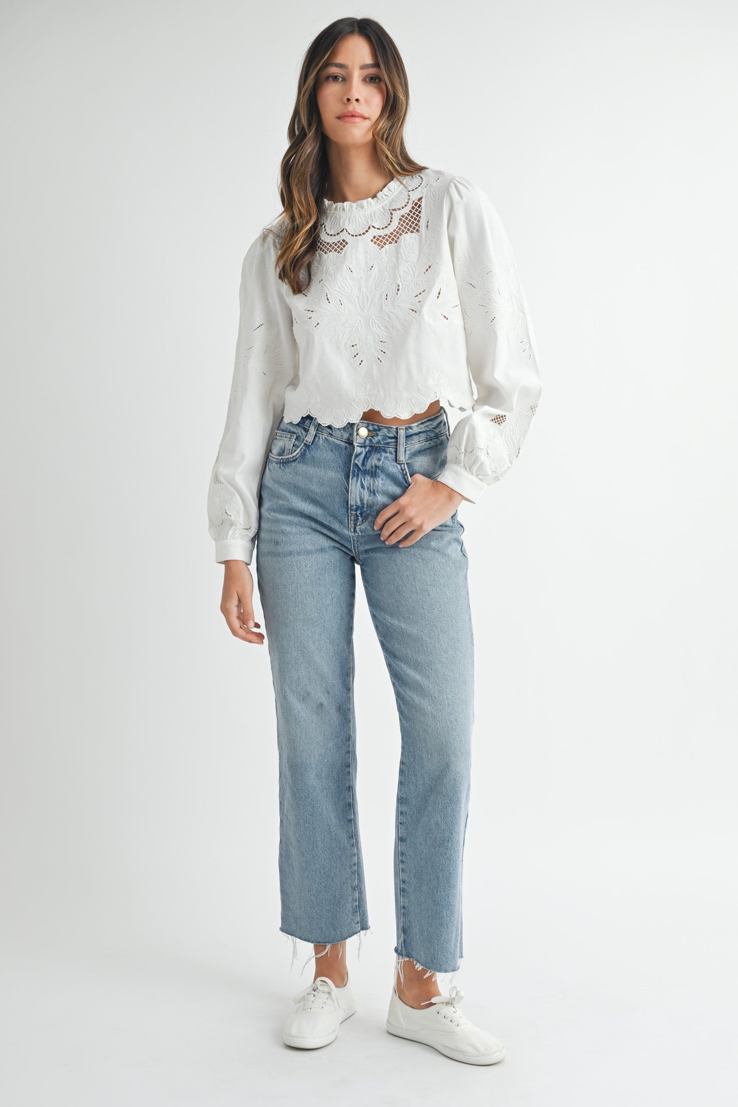 Krista Embroidered Top