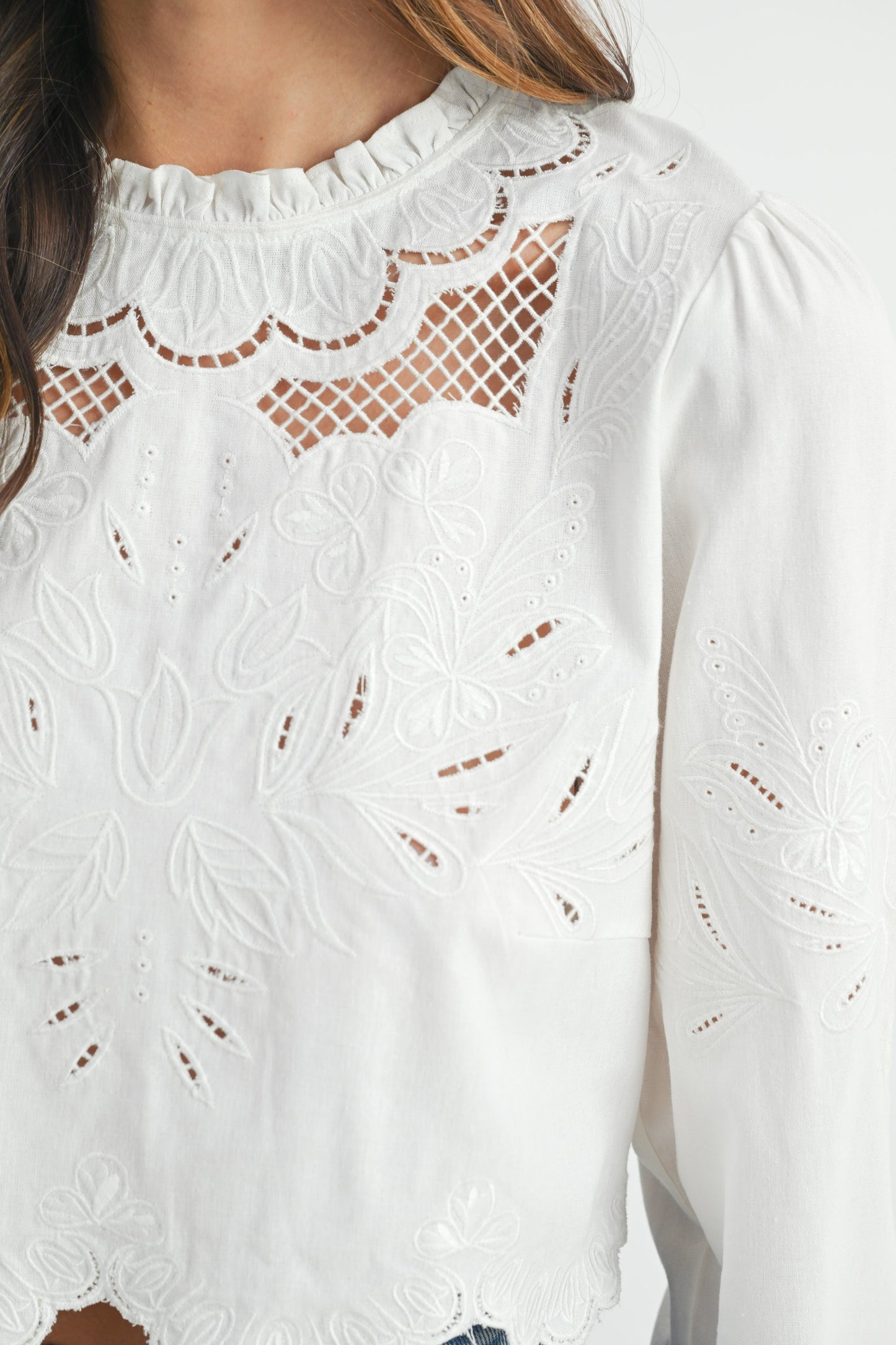 Krista Embroidered Top