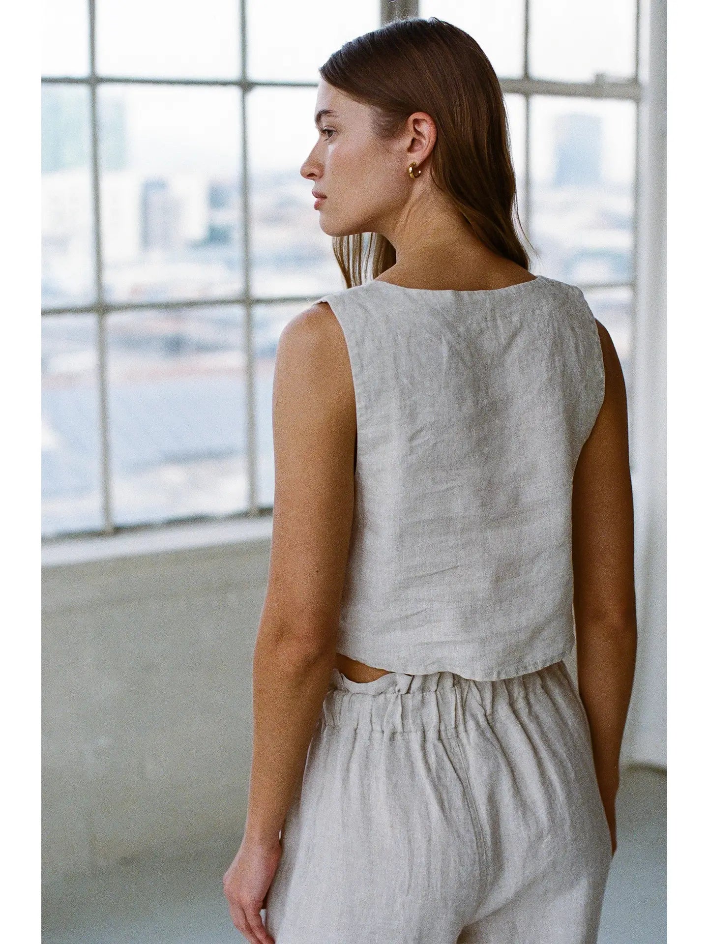 Summer Day Linen Top