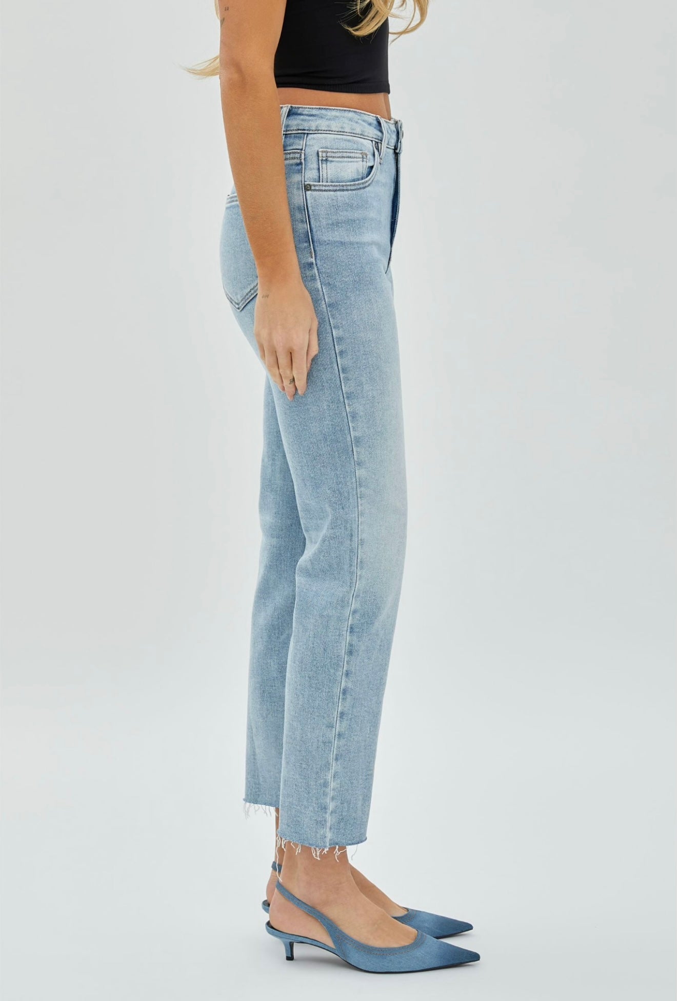 Tracey Light Crop Denim
