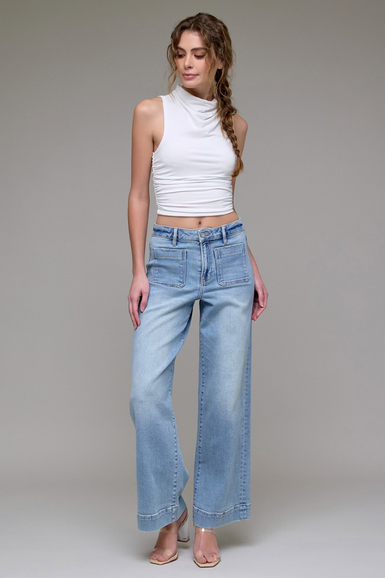 Nori Square Pocket Wide Leg