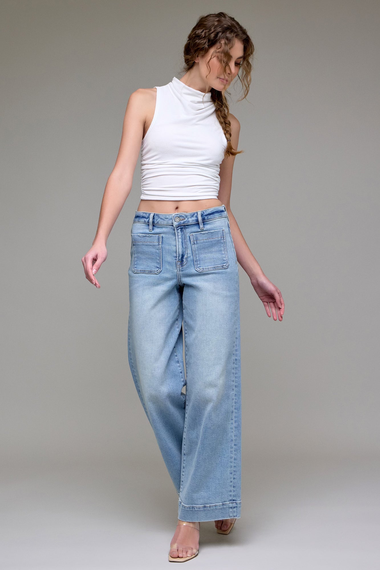Nori Square Pocket Wide Leg