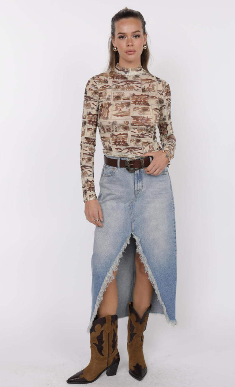 Giddy Up Sheer Shirt
