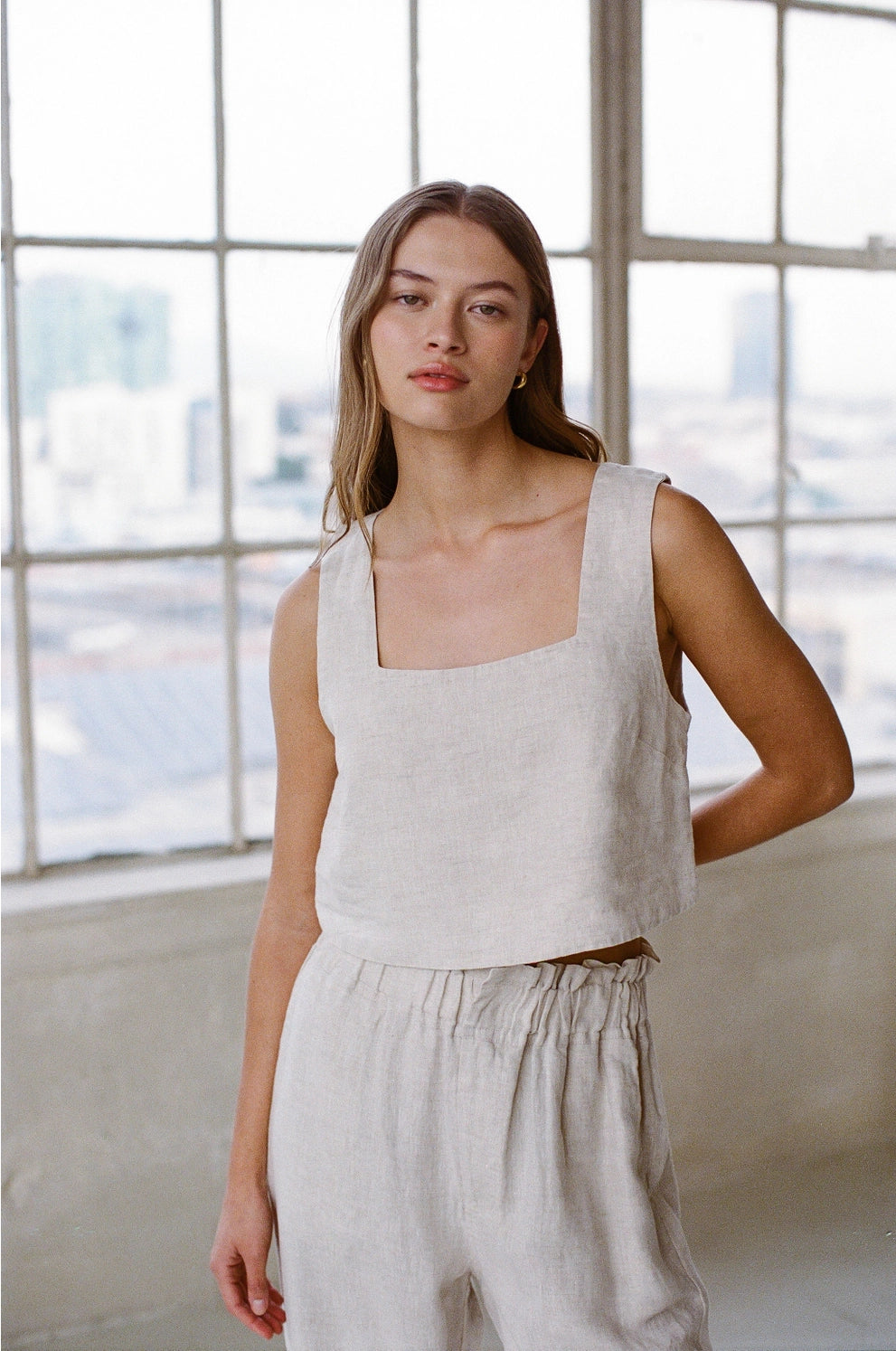 Summer Day Linen Top
