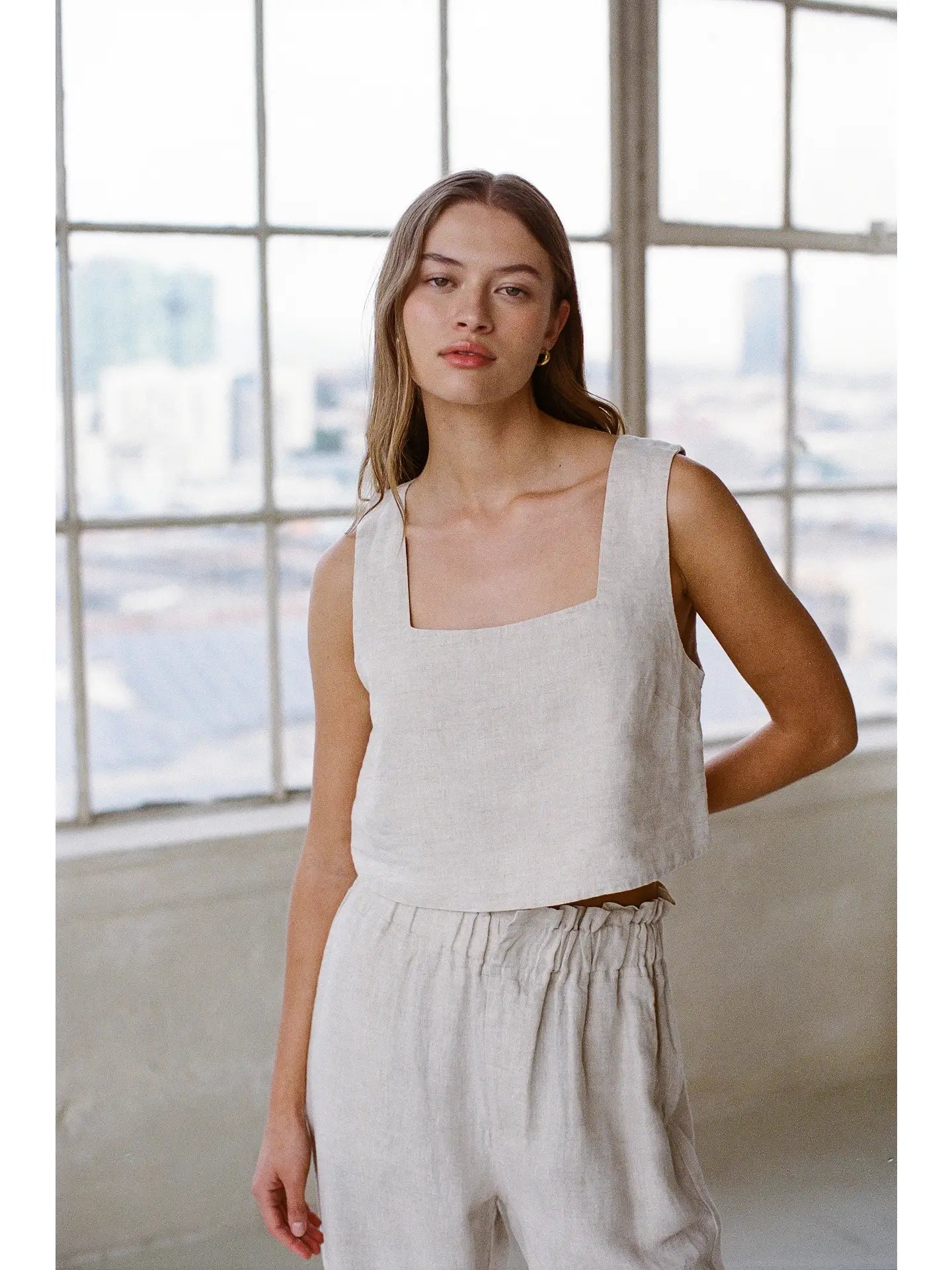 Summer Day Linen Top