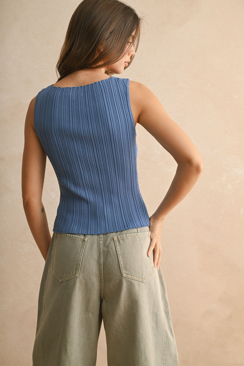 Ariella Ribbed Knit Top
