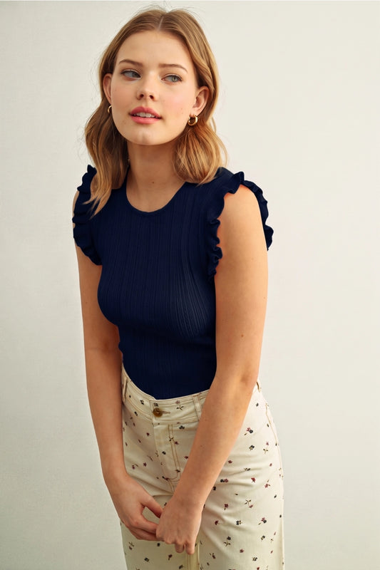 Lisa Flutter Sleeve Top