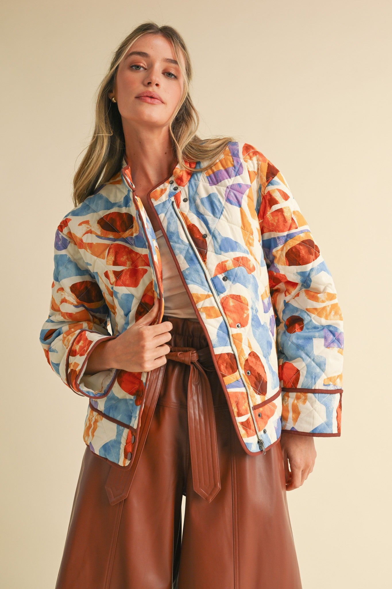 Gardenia Quilted Overcoat