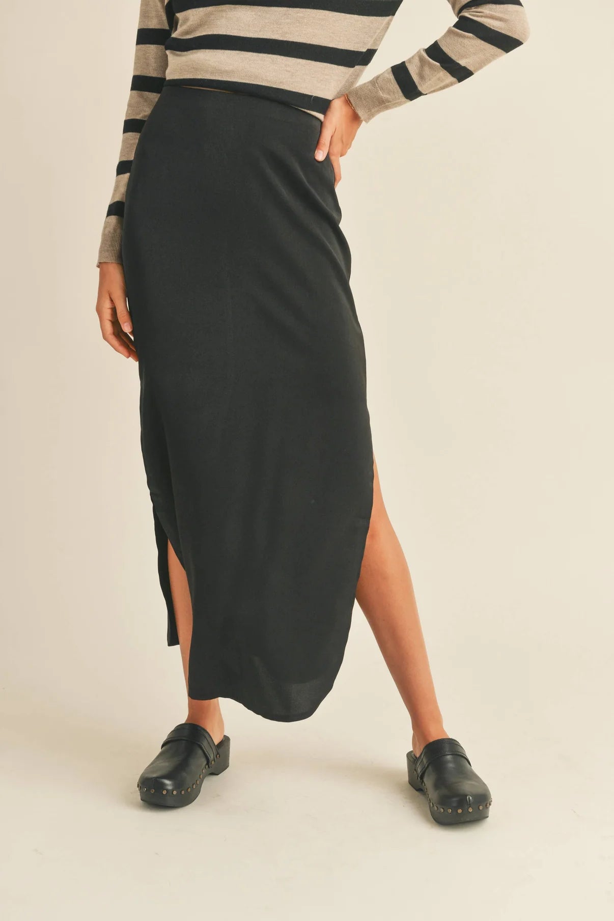 Silk Roads Side Slit Skirt