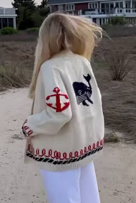 Whale Cardigan