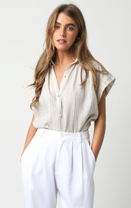 Casey Linen Top