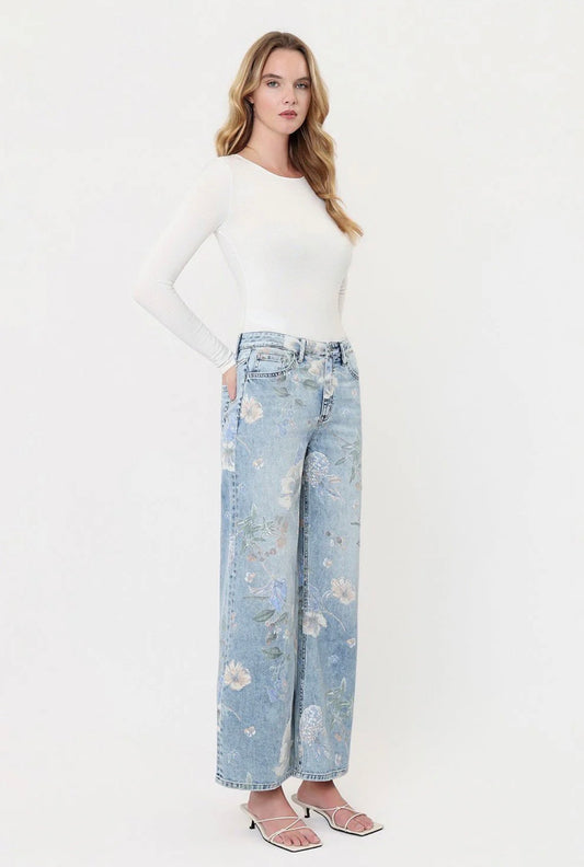 Cheryl Floral Jean