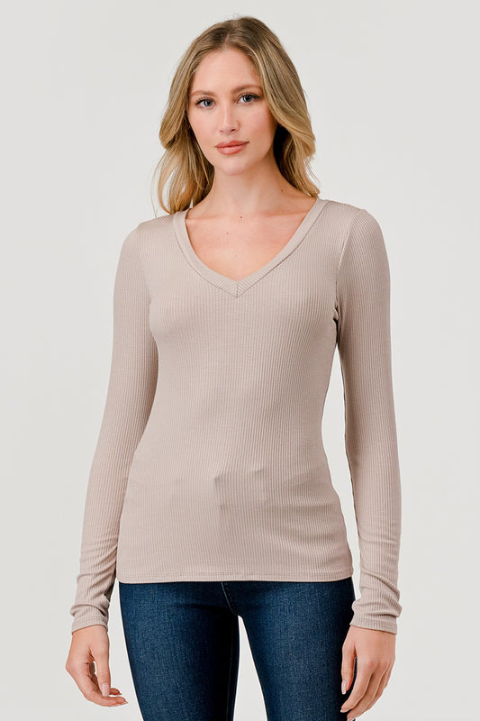 L/S Ribbed Top