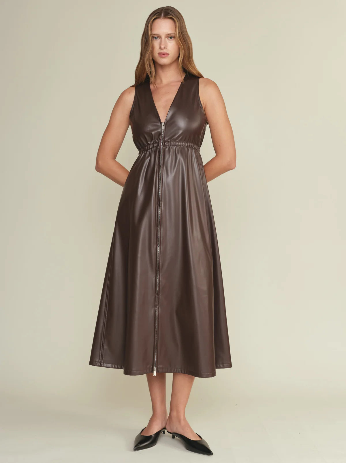 Dominic Vegan Leather Dress