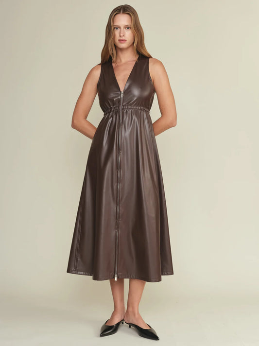 Dominic Vegan Leather Dress