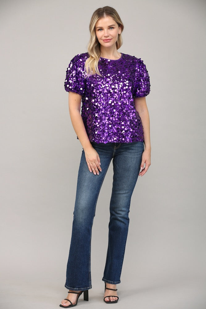 Felicity Sequin Top