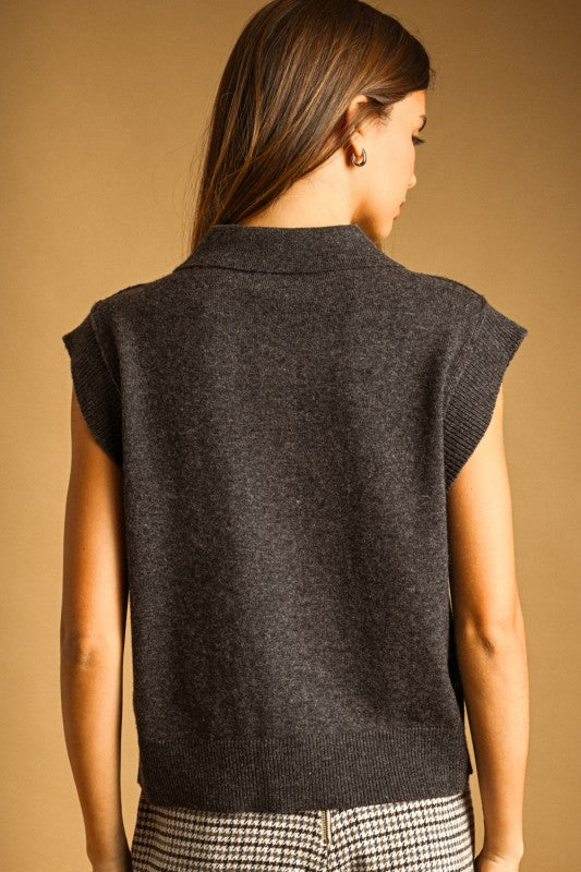 Dana Collared Polo Sweater