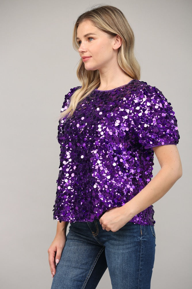 Felicity Sequin Top