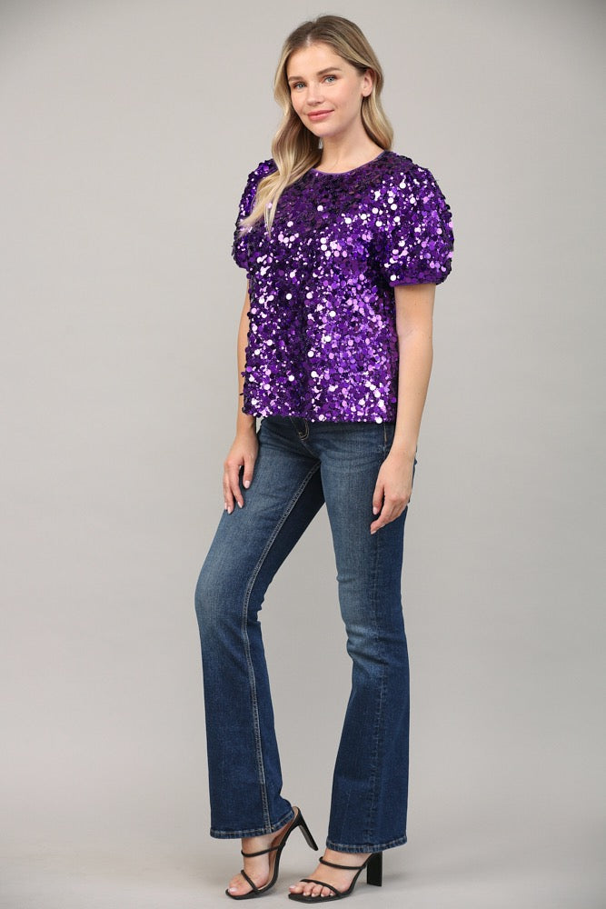 Felicity Sequin Top