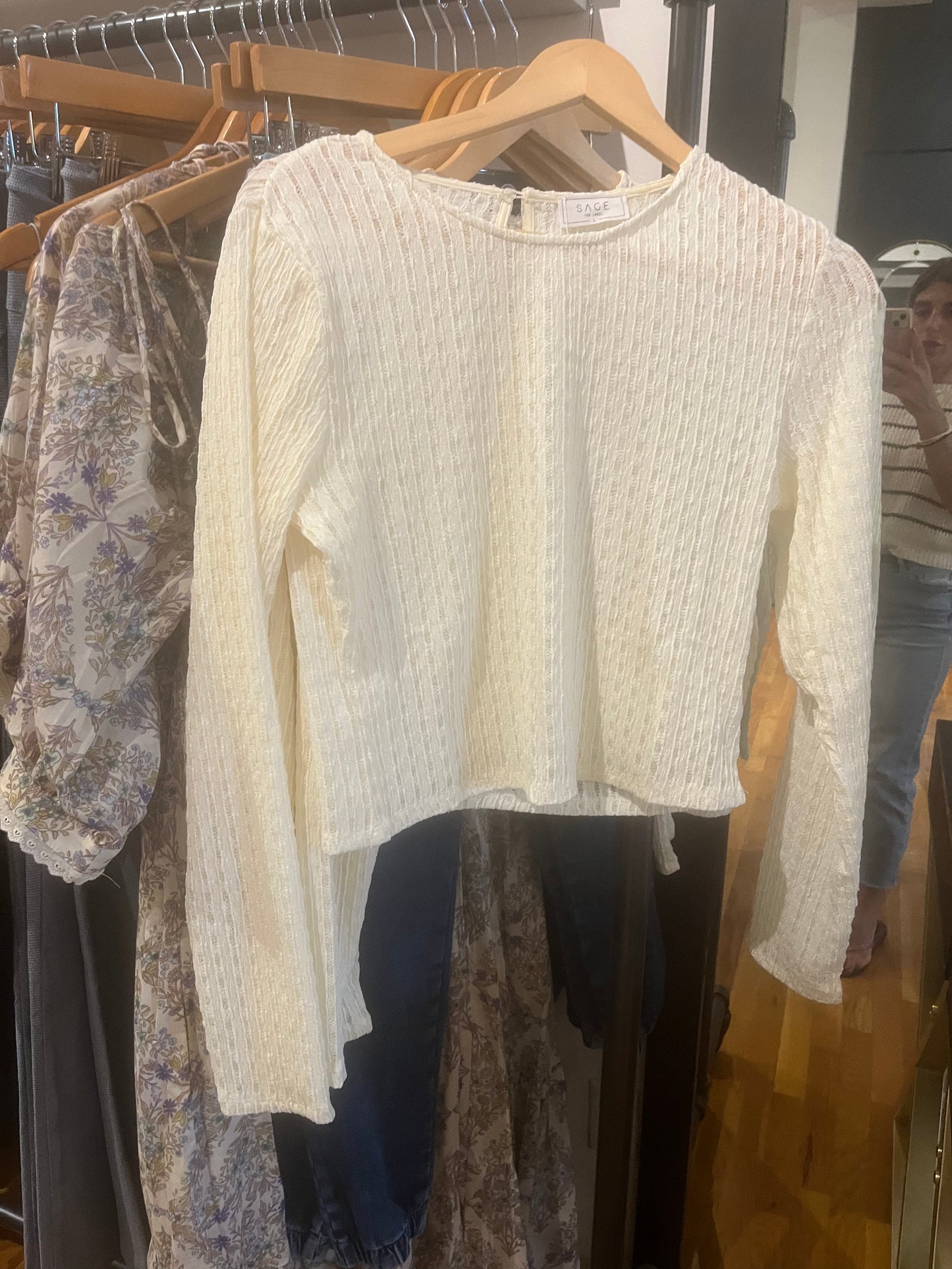 Energy Long Sleeve Sheer Top