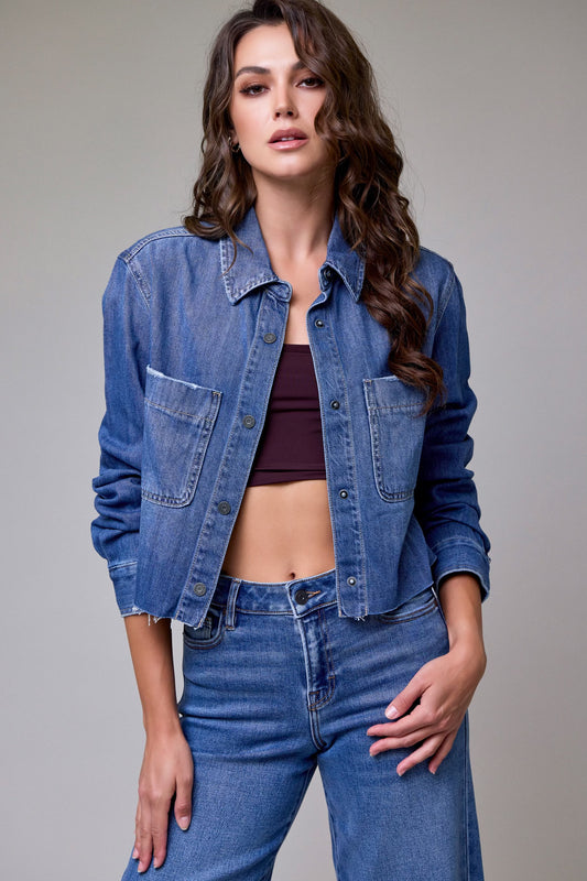 Vintage Crop Overshirt