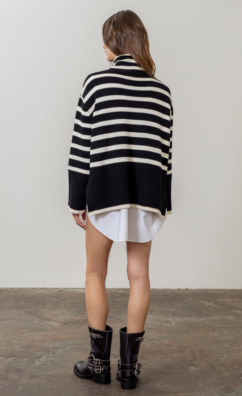 Marni Black Stripe Knitted Top