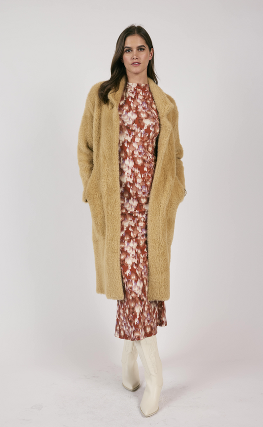 Sam Faux Fur Overcoat