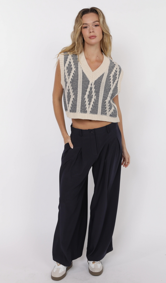 Macey Knit Sleeveless Sweater