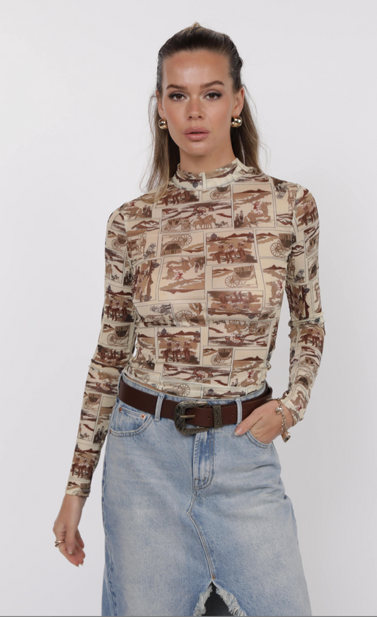 Giddy Up Sheer Shirt